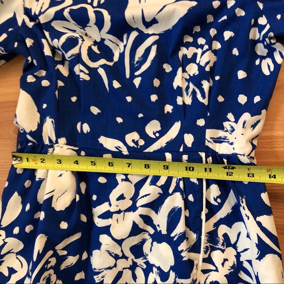VINTAGE 40’s/50’s/60’s/70’s/80’s dress, blue&white - Picture 13 of 16